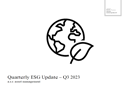 Quarterly ESG Q3 2023