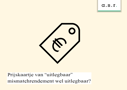 Prijskaartje Uitlegbaar Mismatchrendement Wel Uitlegbaar